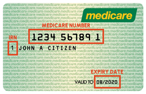 Medicare Card Number Help - One Click Verify